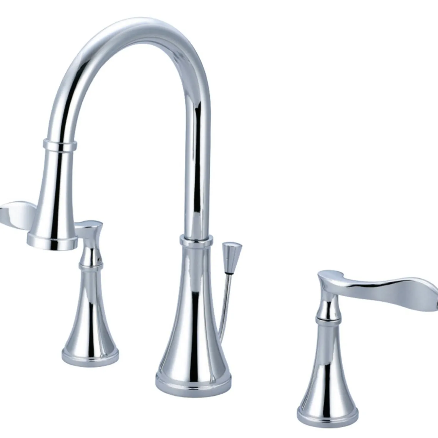 Kingston Brass KS2991CFL 8" Widespread Bathroom Faucet in Polished Chrome