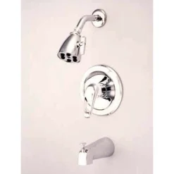 Kingston Brass KS511CK Tub and Shower Faucet in Polished Chrome