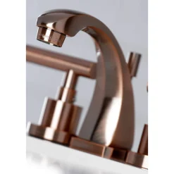 Kingston Brass KS494CMLAC Manhattan 8 in. Widespread Bathroom Faucet, Antique Copper