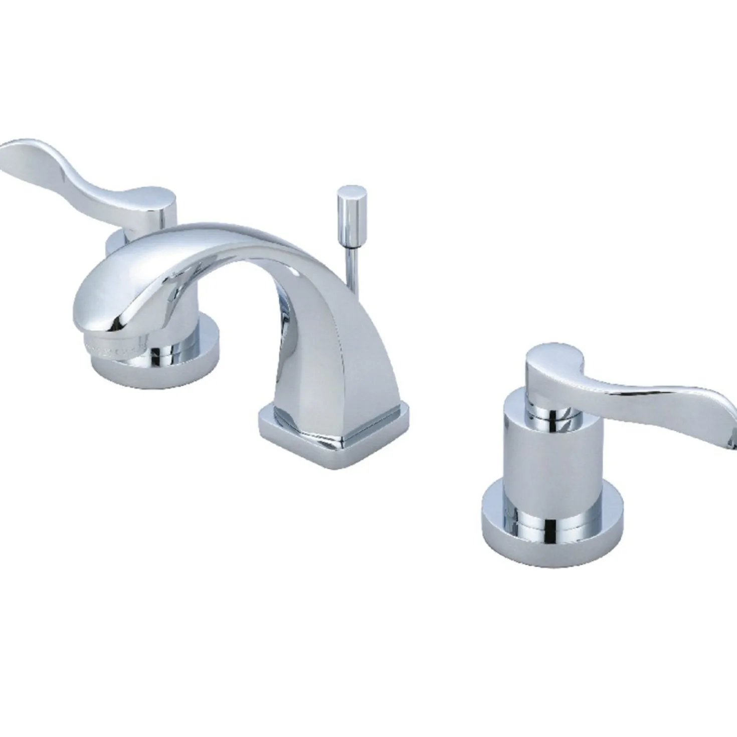 Kingston Brass KS4941DFL Nu Wave Widespread Bathroom Faucet in Polished Chrome