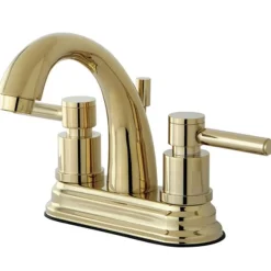 Kingston Brass KS8612DL Concord Two Handle Centerset Lavatory Faucet with Brass Pop-up