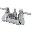 Kingston Brass KS4261DL Concord Two Handle 4" Centerset Lavatory Faucet with Brass Concord Pop-up