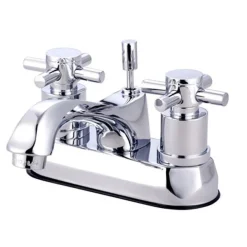 Kingston Brass KS4261DX Concord Two Handle 4" Centerset Lavatory Faucet with Brass Concord Pop-up