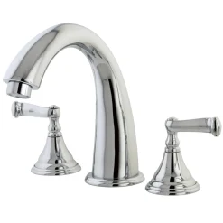 Kingston Brass KS5361FL Royale Two Handle Roman Tub Filler in Polished Chrome