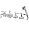 Kingston Brass KS33315NL Royale Three Handle Roman Tub Filler with Hand Shower