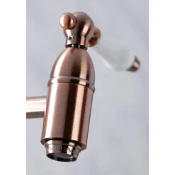Kingston Brass KS310PLAC Restoration Wall Mount Pot Filler Kitchen Faucet, Antique Copper