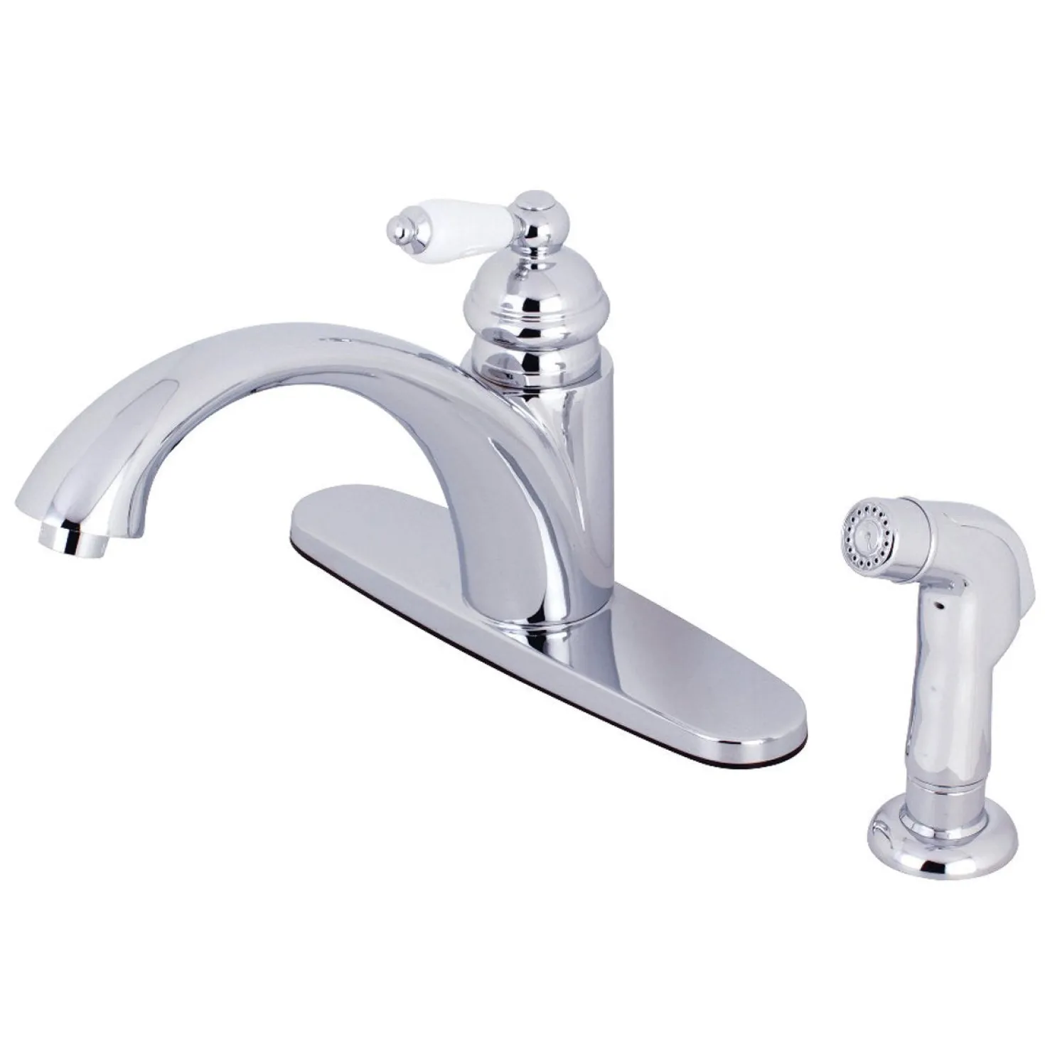 Kingston Brass KS6571PLSP Single-Handle Kitchen Faucet in Polished Chrome