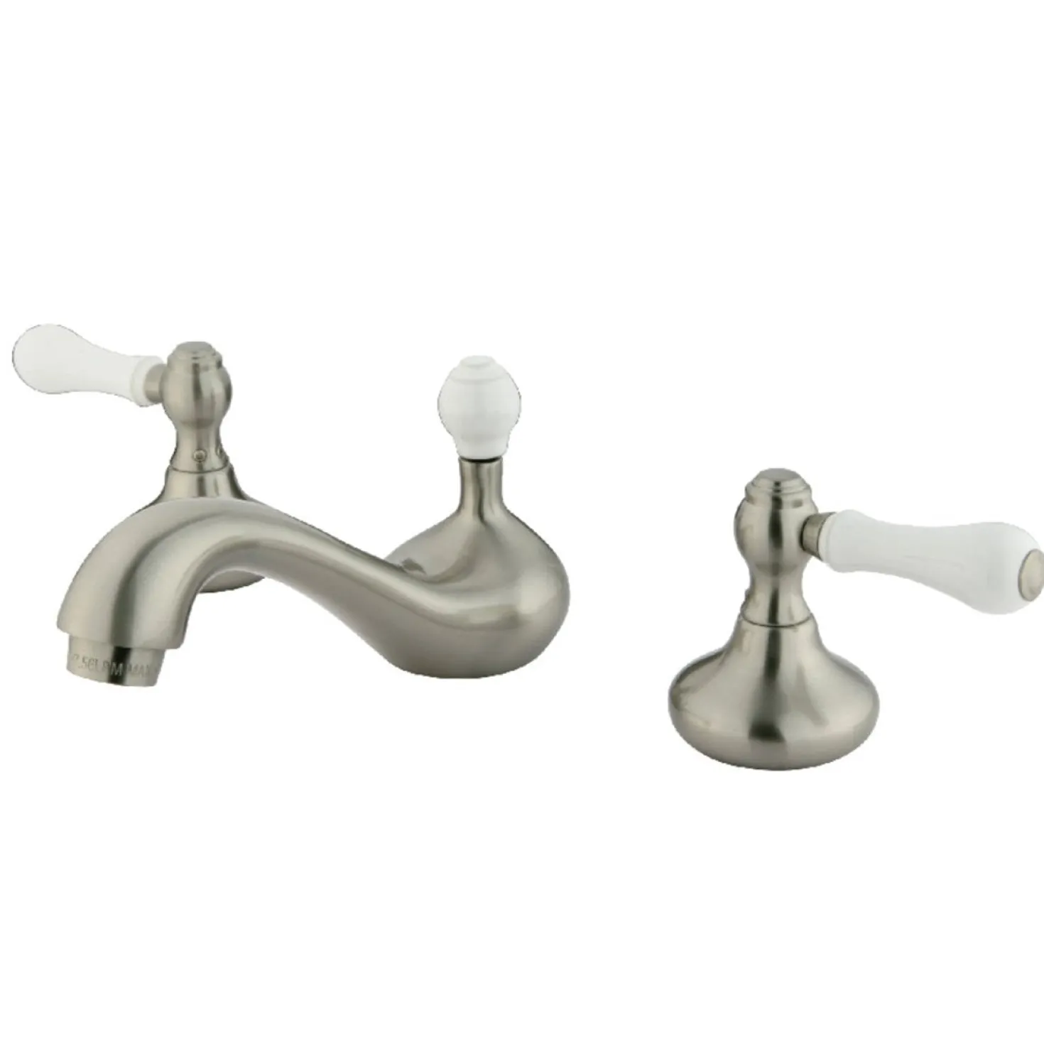 Kingston Brass KS948PL 8 to 16-Inch Widespread Bathroom Faucet in Brushed Nickel
