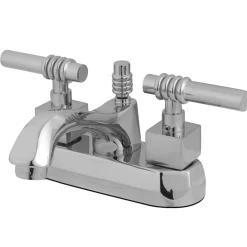 Kingston Brass KS4261QL 4-Inch Centerset Bathroom Faucet in Polished Chrome