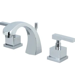 Kingston Brass KS4981QLL 8-Inch Widespread Bathroom Faucet in Polished Chrome
