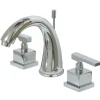 Kingston Brass KS2961QLL 8-Inch Widespread Bathroom Faucet in Polished Chrome