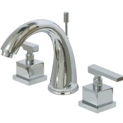Kingston Brass KS2961QLL 8-Inch Widespread Bathroom Faucet in Polished Chrome
