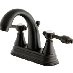 Kingston Brass KS7615TAL 4" Centerset Lavatory Faucet with Brass Pop-up in Oil Rubbed Bronze