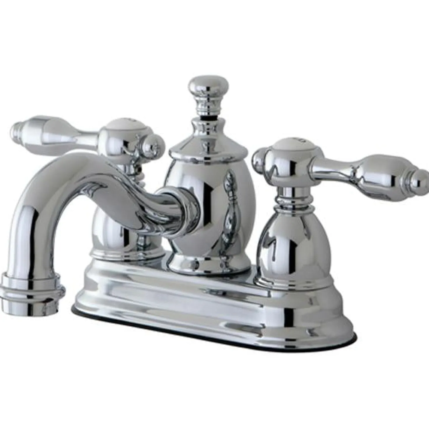 Kingston Brass KS7101TAL 4" Centerset Lavatory Faucet with Brass Pop-up in Chrome