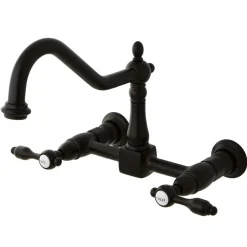 Kingston Brass KS1245TAL Tudor 8" Center Kitchen Faucet without Sprayer
