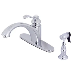 Kingston Brass KS6571TPLBS Single-Handle Kitchen Faucet in Polished Chrome