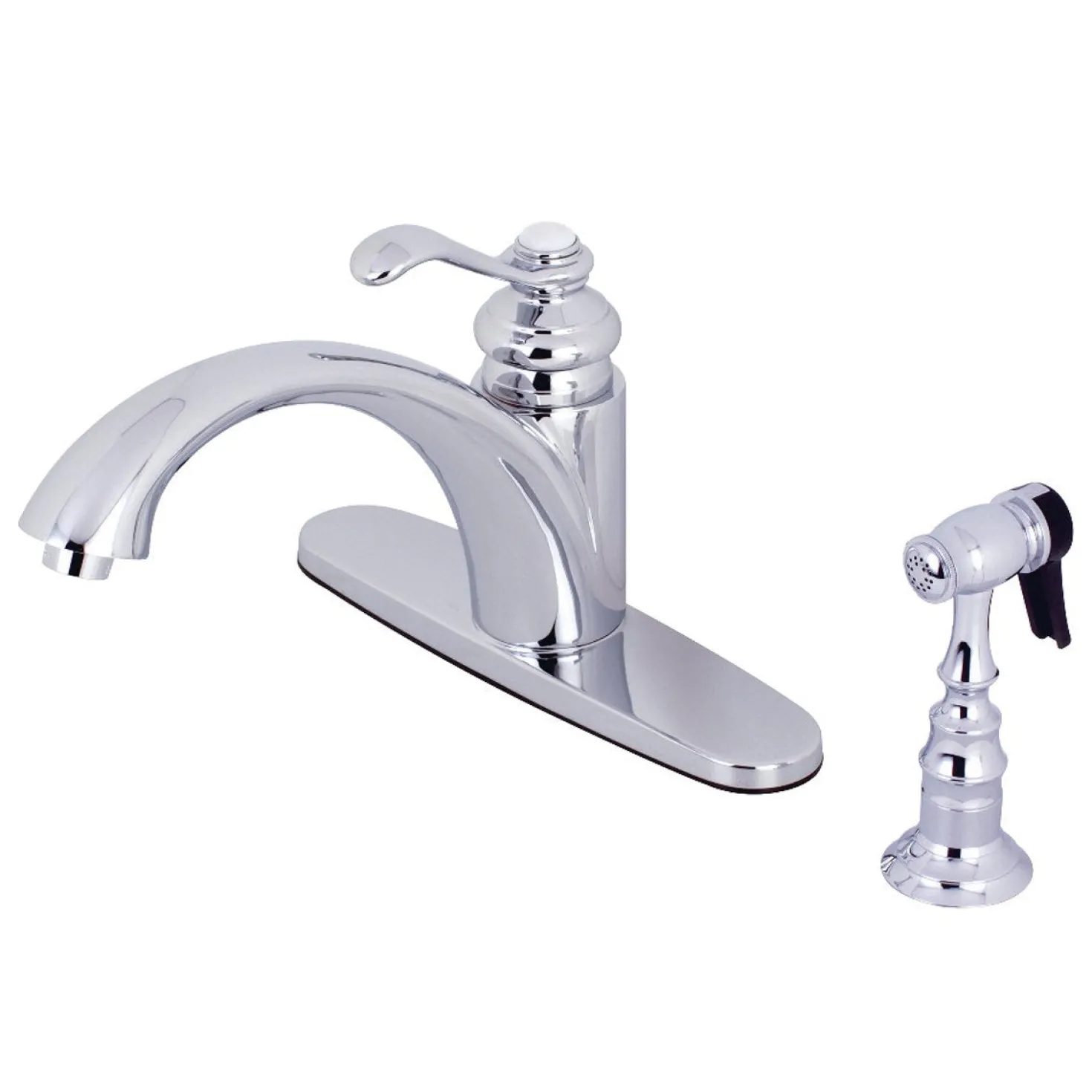 Kingston Brass KS6571TPLBS Single-Handle Kitchen Faucet in Polished Chrome