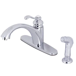 Kingston Brass KS6571TPLSP Single-Handle Kitchen Faucet in Polished Chrome