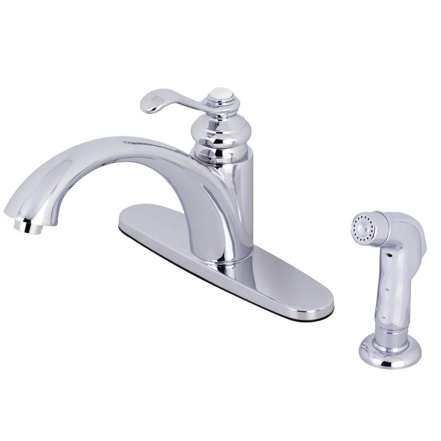 Kingston Brass KS6571TPLSP Single-Handle Kitchen Faucet in Polished Chrome