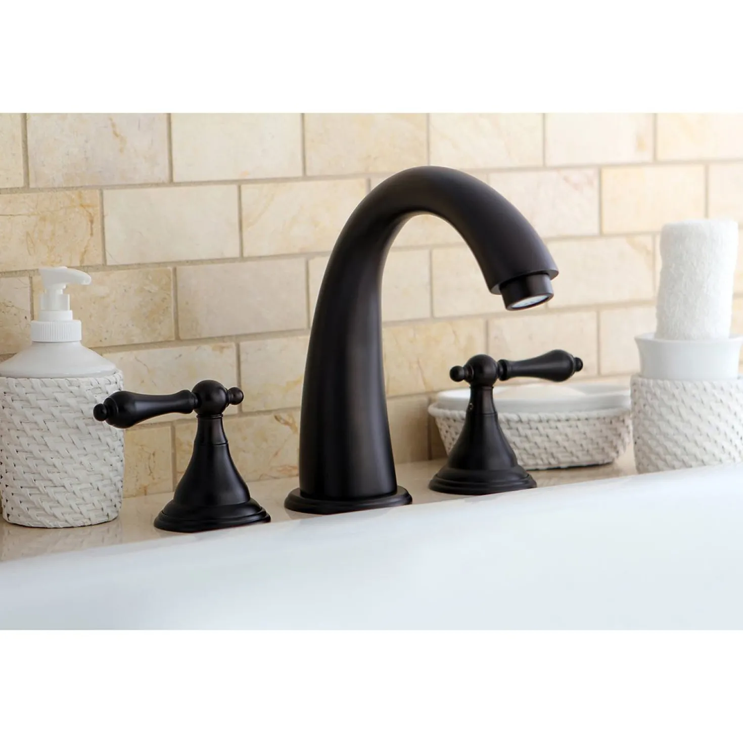 Kingston Brass KS536XAL-P Vintage Roman 8.44" x 8" x 7.13" Tub Faucet