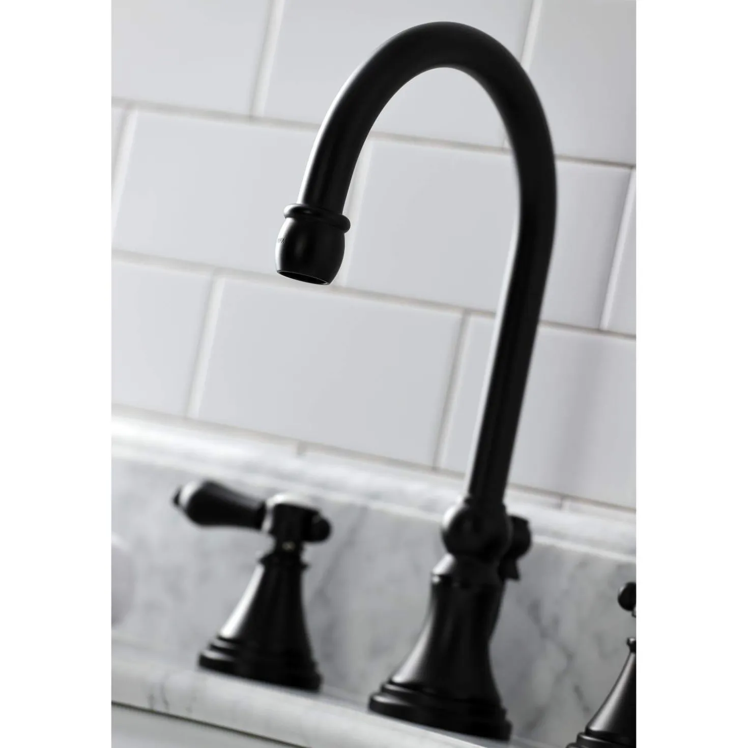 Kingston Brass KS298XBAL-P Heirloom Widespread Bathroom Faucet with Brass Pop-Up