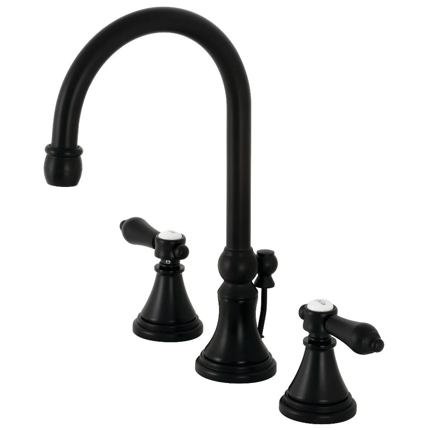 Kingston Brass KS298XBAL-P Heirloom Widespread Bathroom Faucet with Brass Pop-Up