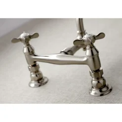 Kingston Brass KS324XBEX-P 8" Center Wall Mount Bathroom Faucet