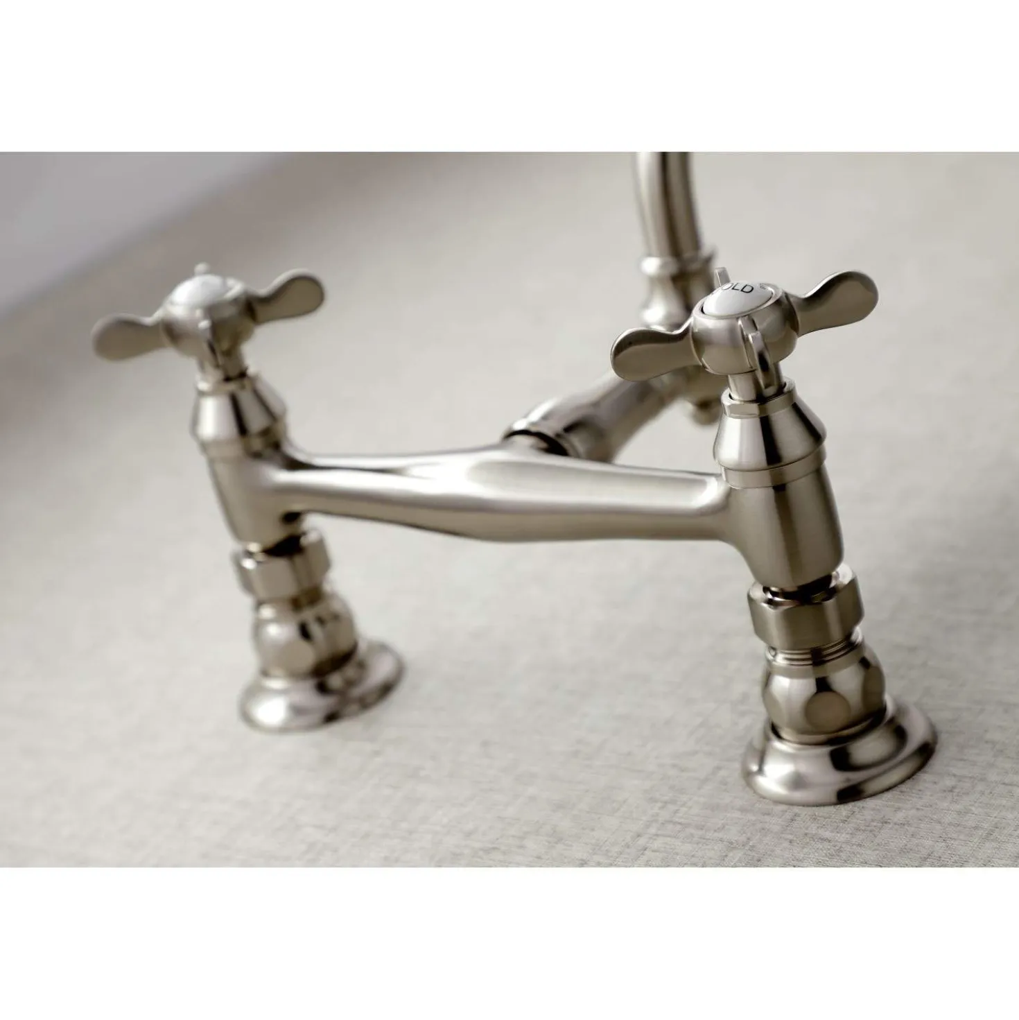 Kingston Brass KS324XBEX-P 8" Center Wall Mount Bathroom Faucet