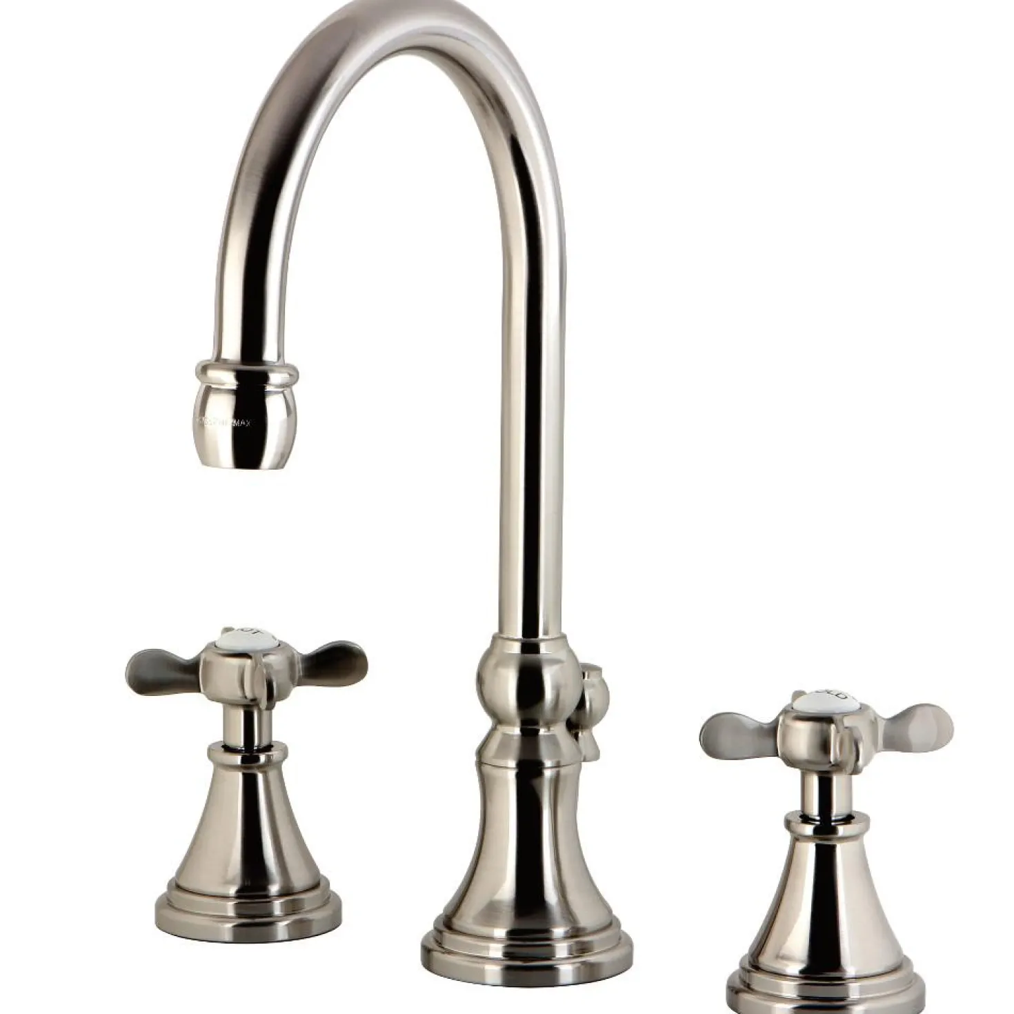 Kingston Brass KS298XBEX-P Essex Widespread Bathroom Faucet with Brass Pop-Up