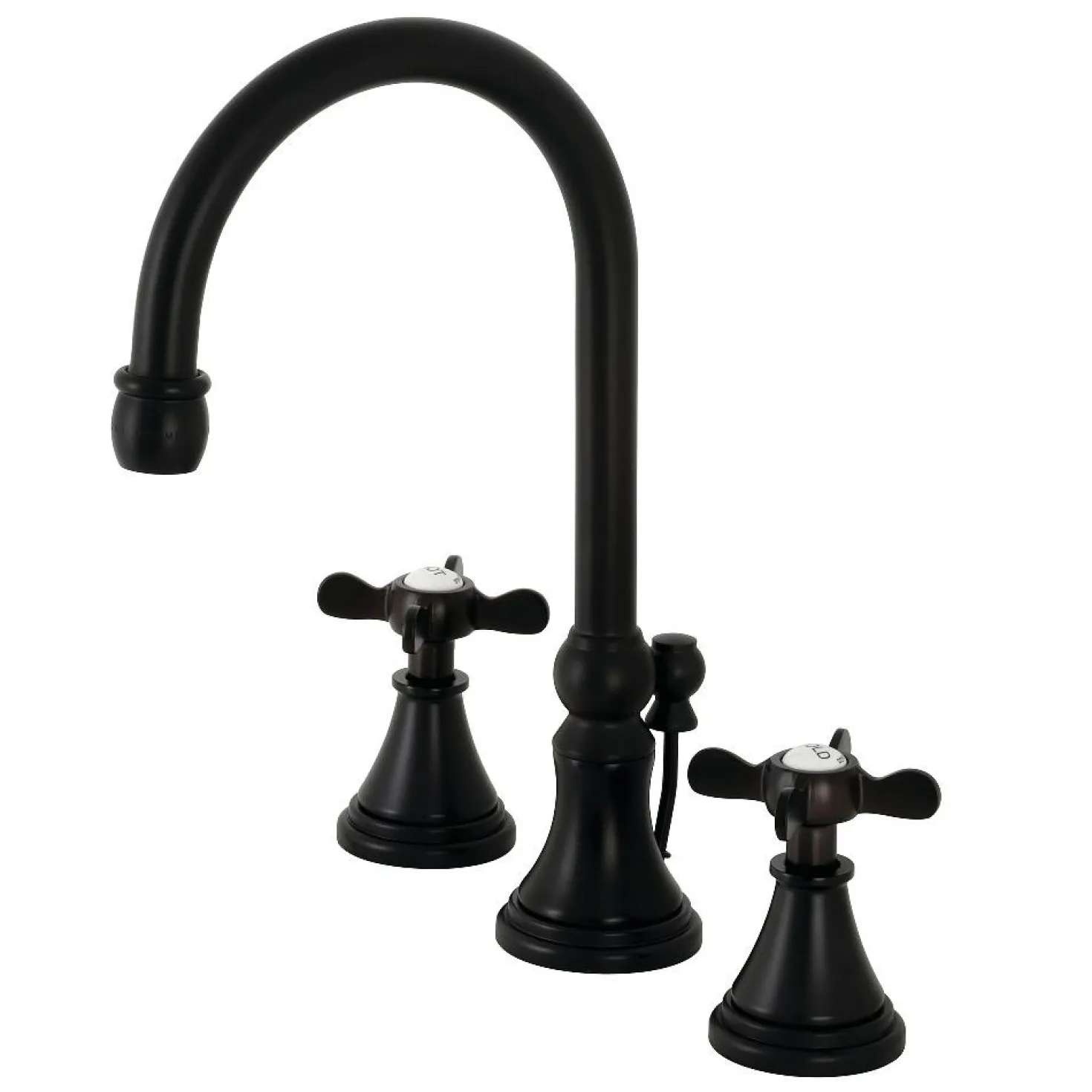 Kingston Brass KS298XBEX-P Essex Widespread Bathroom Faucet with Brass Pop-Up