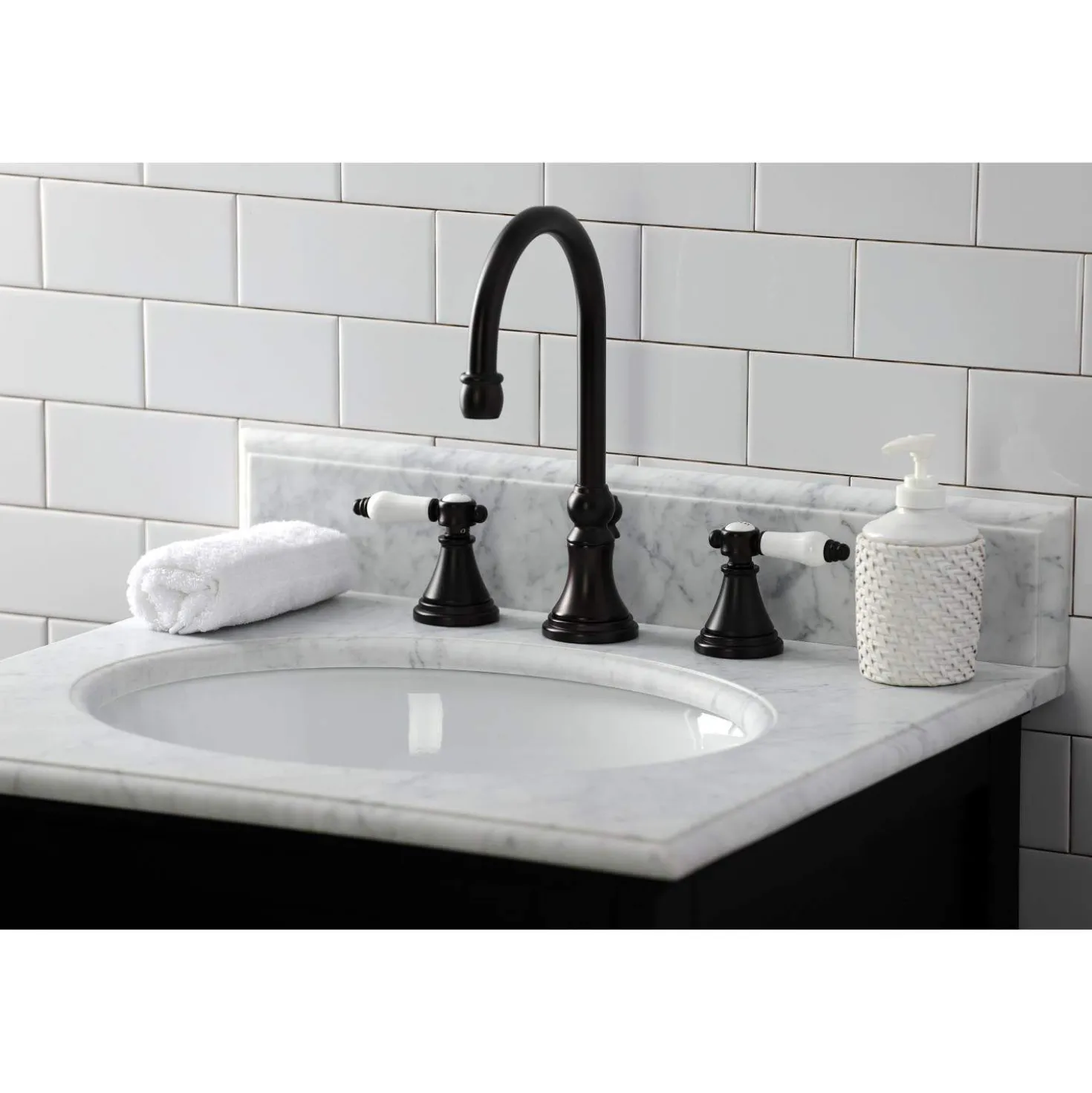 Kingston Brass KS298XBPL-P Bel Air Widespread Bathroom Faucet with Brass Pop-Up