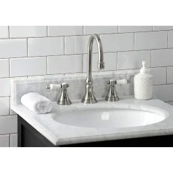 Kingston Brass KS298XBPL-P Bel Air Widespread Bathroom Faucet with Brass Pop-Up