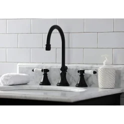 Kingston Brass KS298XBPL-P Bel Air Widespread Bathroom Faucet with Brass Pop-Up