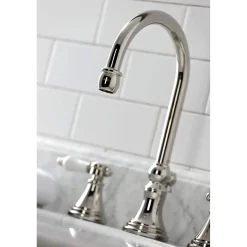 Kingston Brass KS298XBPL-P Bel Air Widespread Bathroom Faucet with Brass Pop-Up