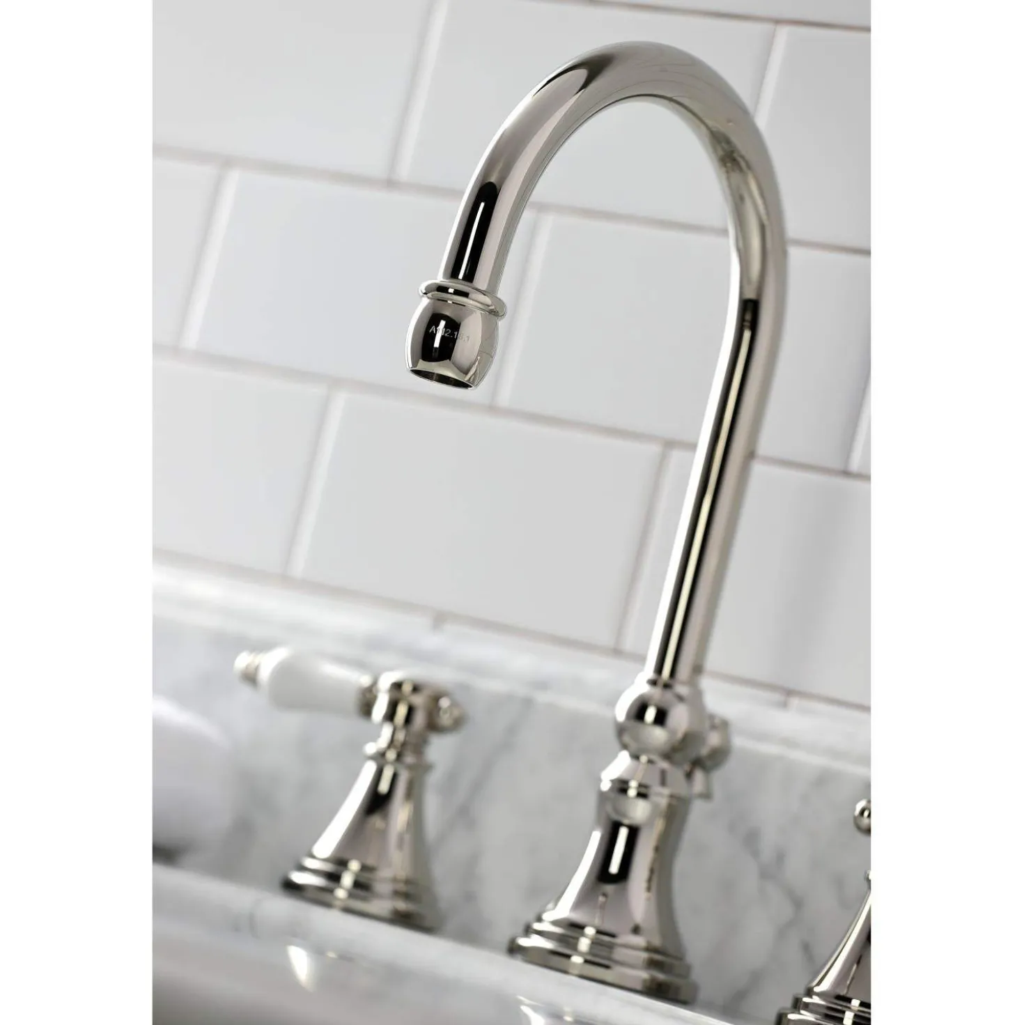 Kingston Brass KS298XBPL-P Bel Air Widespread Bathroom Faucet with Brass Pop-Up
