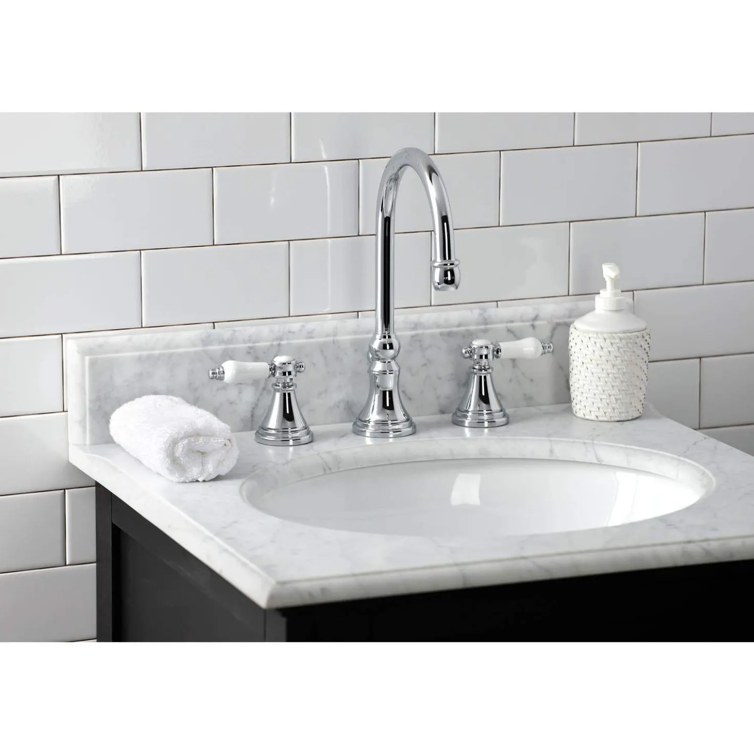 Kingston Brass KS298XBPL-P Bel Air Widespread Bathroom Faucet with Brass Pop-Up