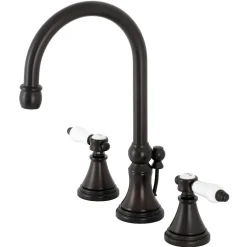 Kingston Brass KS298XBPL-P Bel Air Widespread Bathroom Faucet with Brass Pop-Up