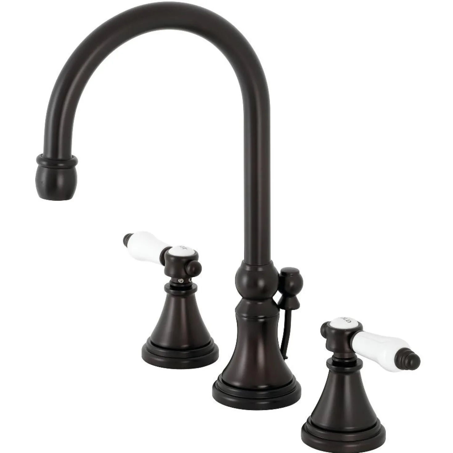 Kingston Brass KS298XBPL-P Bel Air Widespread Bathroom Faucet with Brass Pop-Up