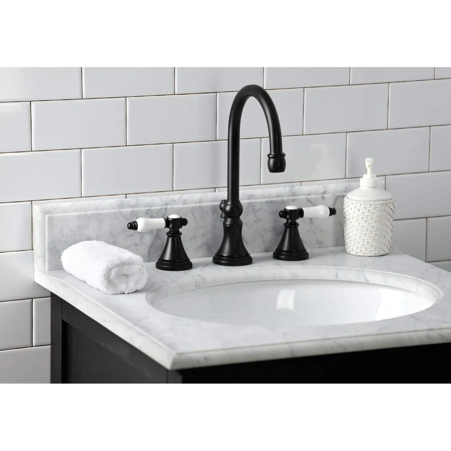 Kingston Brass KS298XBPL-P Bel Air Widespread Bathroom Faucet with Brass Pop-Up