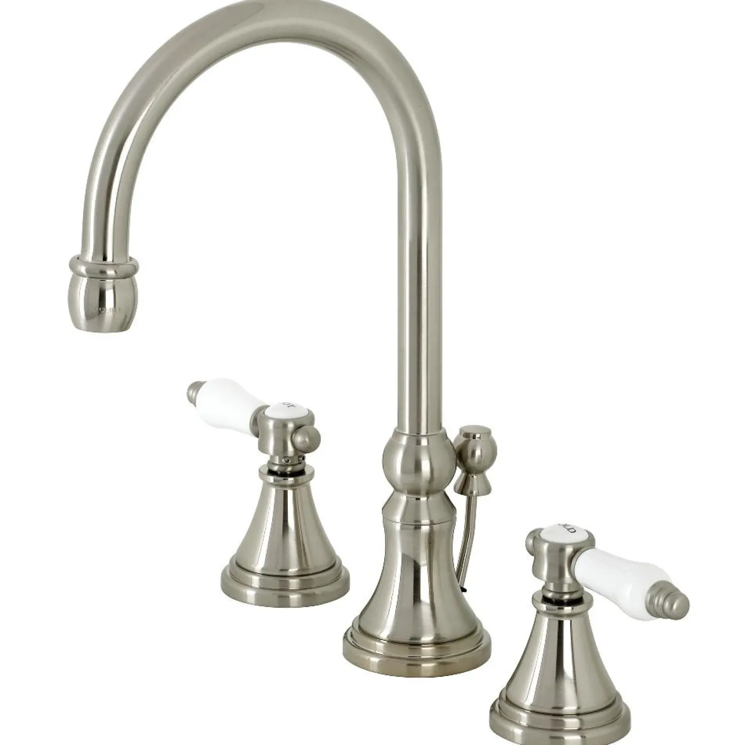 Kingston Brass KS298XBPL-P Bel Air Widespread Bathroom Faucet with Brass Pop-Up