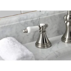 Kingston Brass KS298XBPL-P Bel Air Widespread Bathroom Faucet with Brass Pop-Up