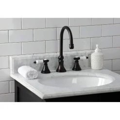 Kingston Brass KS298XBPL-P Bel Air Widespread Bathroom Faucet with Brass Pop-Up