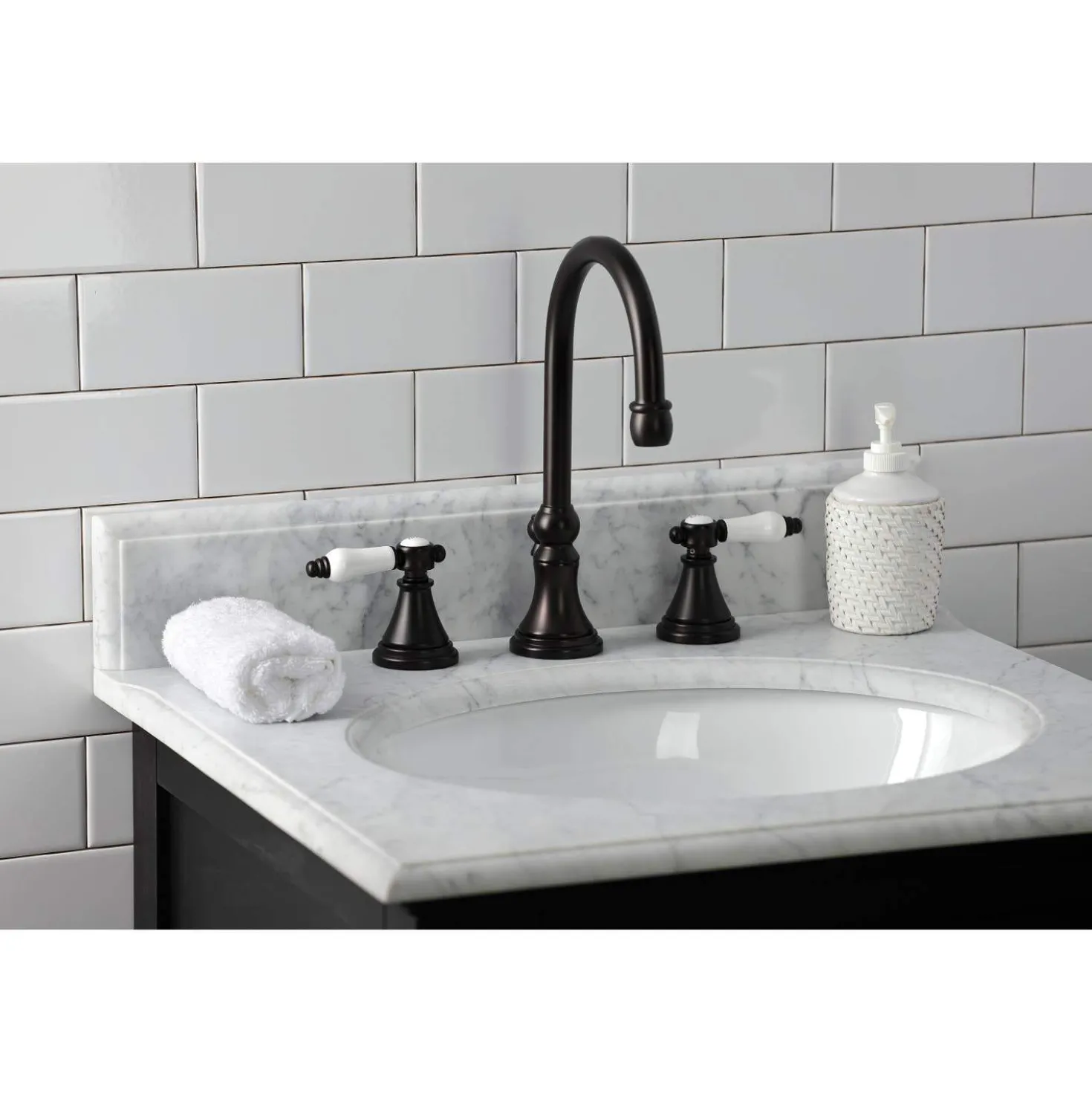 Kingston Brass KS298XBPL-P Bel Air Widespread Bathroom Faucet with Brass Pop-Up