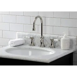 Kingston Brass KS298XBPL-P Bel Air Widespread Bathroom Faucet with Brass Pop-Up