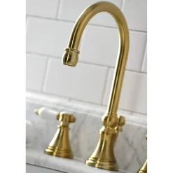 Kingston Brass KS298XBPL-P Bel Air Widespread Bathroom Faucet with Brass Pop-Up