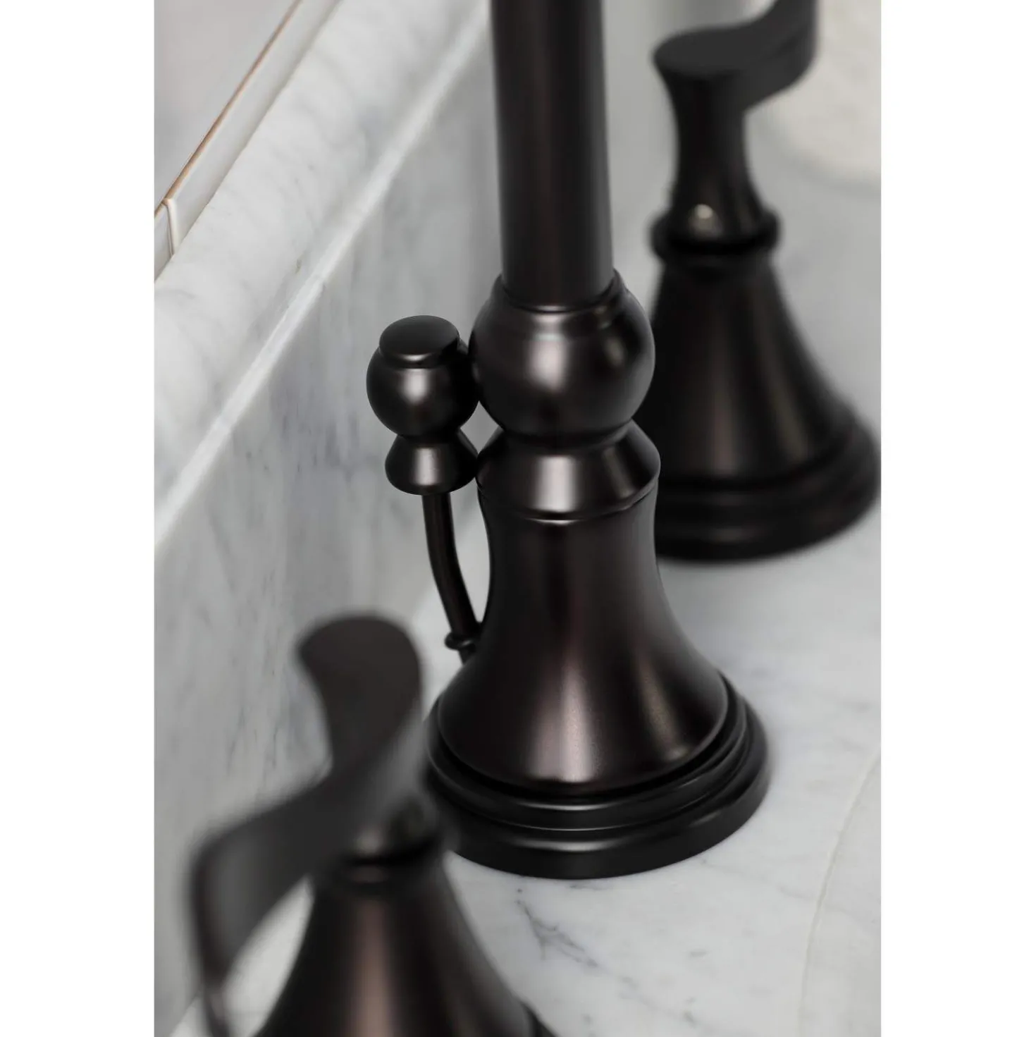 Kingston Brass KS298XCFL-P Century Widespread Bathroom Faucet with Brass Pop-Up