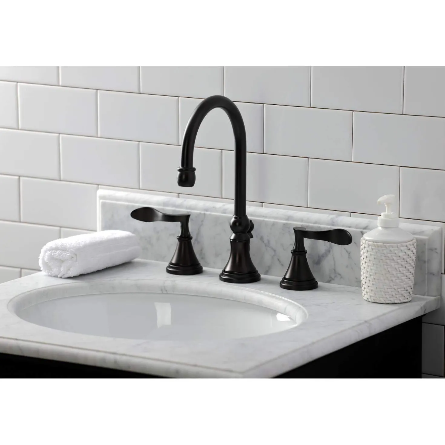 Kingston Brass KS298XCFL-P Century Widespread Bathroom Faucet with Brass Pop-Up