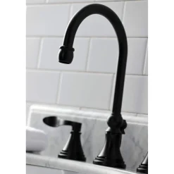 Kingston Brass KS298XDFL-P NuFrench Widespread Bathroom Faucet with Brass Pop-Up