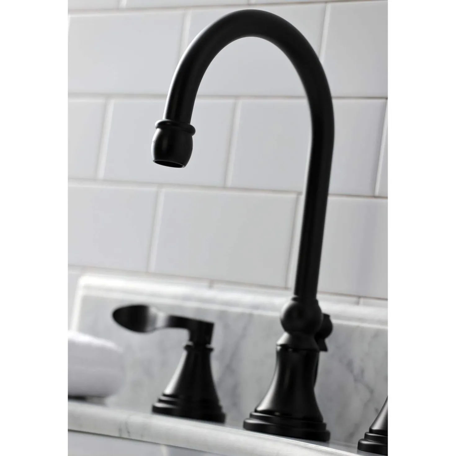 Kingston Brass KS298XDFL-P NuFrench Widespread Bathroom Faucet with Brass Pop-Up