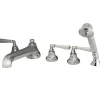 Kingston Brass KS430X5HL-P Roman Lever Handles Tub Faucet with Hand Shower